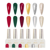 Hema-Free Color Gel Polish Set - S25 Merry Christmas